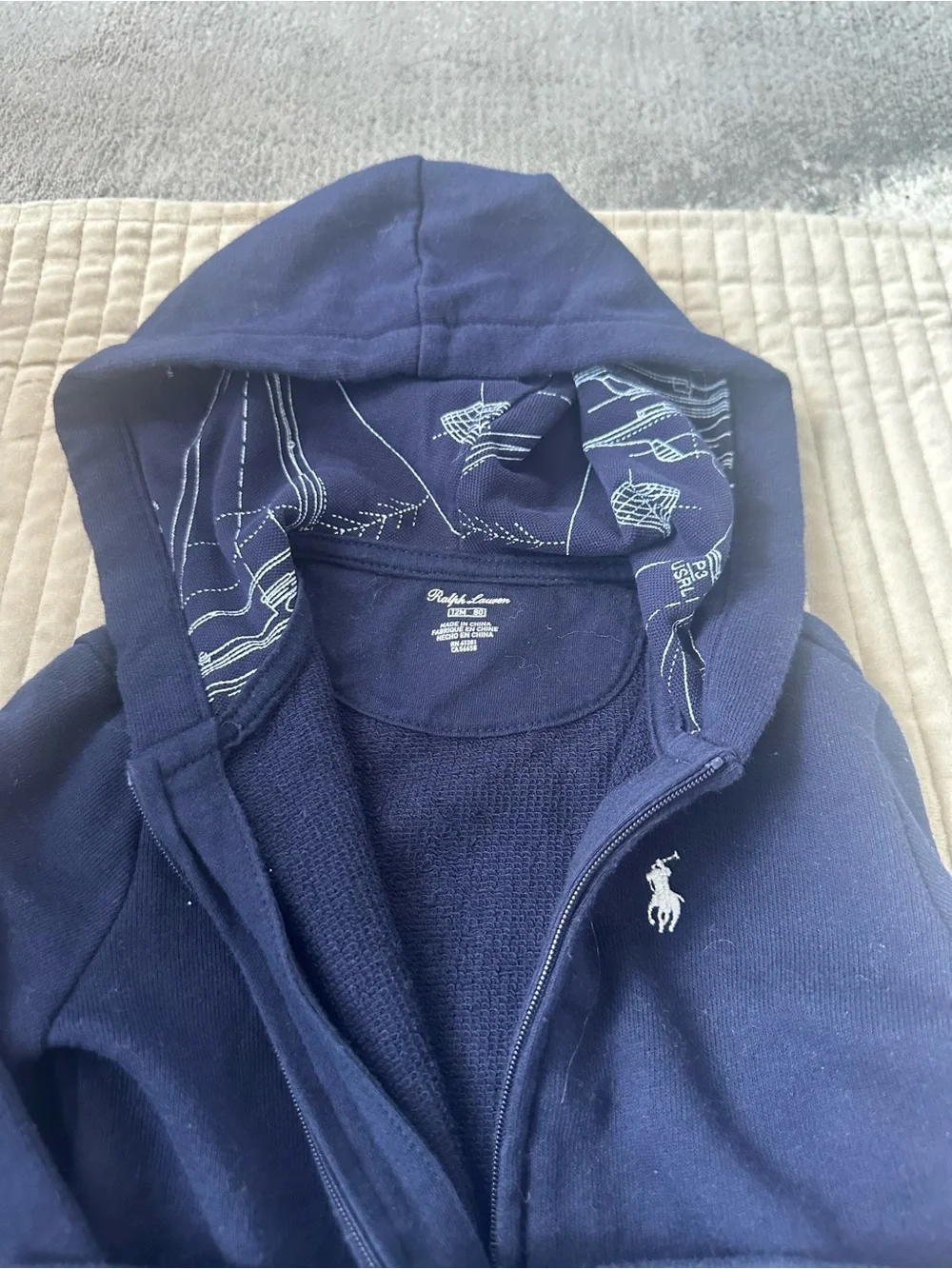 Ralph Lauren Navy Blue Kids Hoodie & Jogger Set